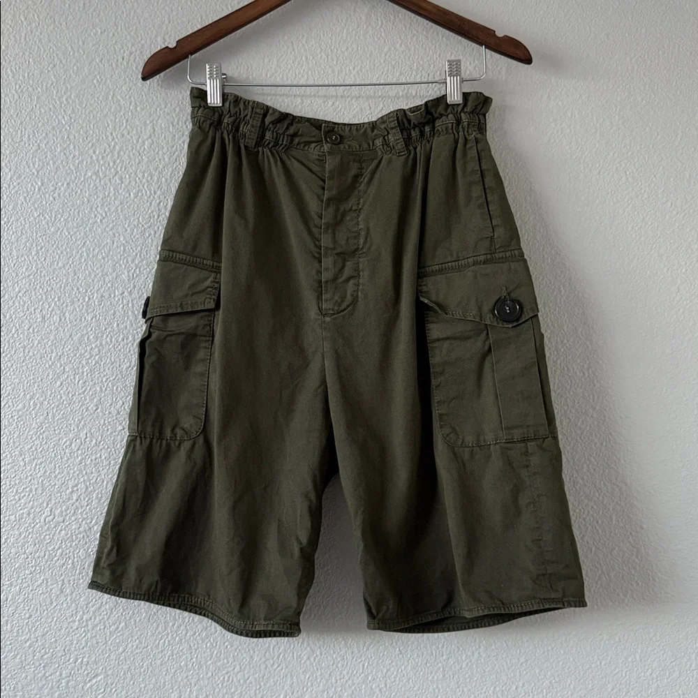 Dsquared‎ 2 Women’s Green Cargo Utility Hight Rise Short IT 40/US 4-6 2014 Y2K